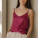Madison Camisole Top — Red, studio product shot