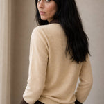 Madison Layered Knit Top — Ivory, banana_republic product shot