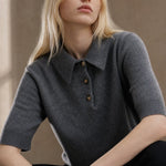 Madison Polo Wool Sweater — Dark Gray, banana_republic product shot