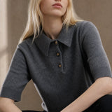 Madison Polo Wool Sweater — Dark Gray, banana_republic product shot