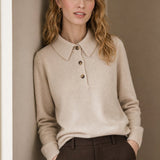Madison Polo Wool Sweater — Beige, banana_republic product shot