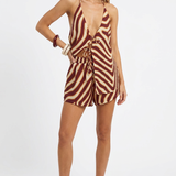 Havana Contrast Lace-Up Set