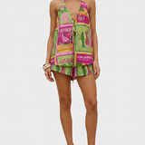 Havana Contrast Lace-Up Set