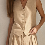 Marlowe 100% Linen Trouser Set