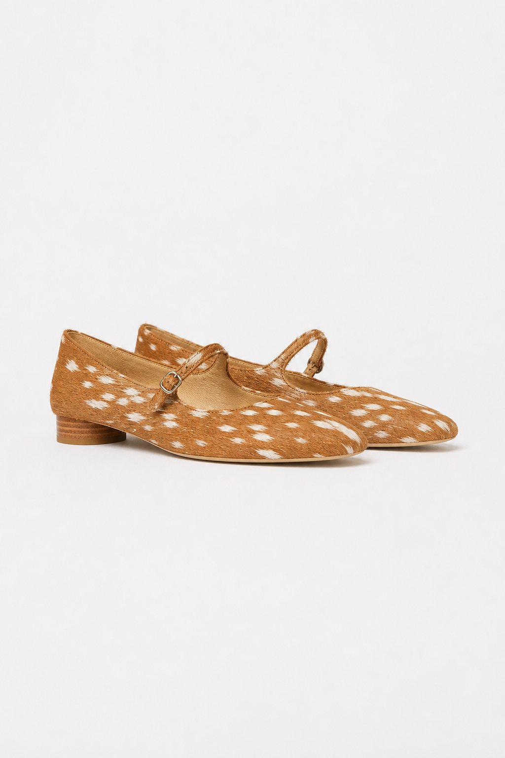 Malibu Spotted Block Heel — Brown, studio product shot