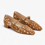 Malibu Spotted Block Heel — Brown, studio product shot