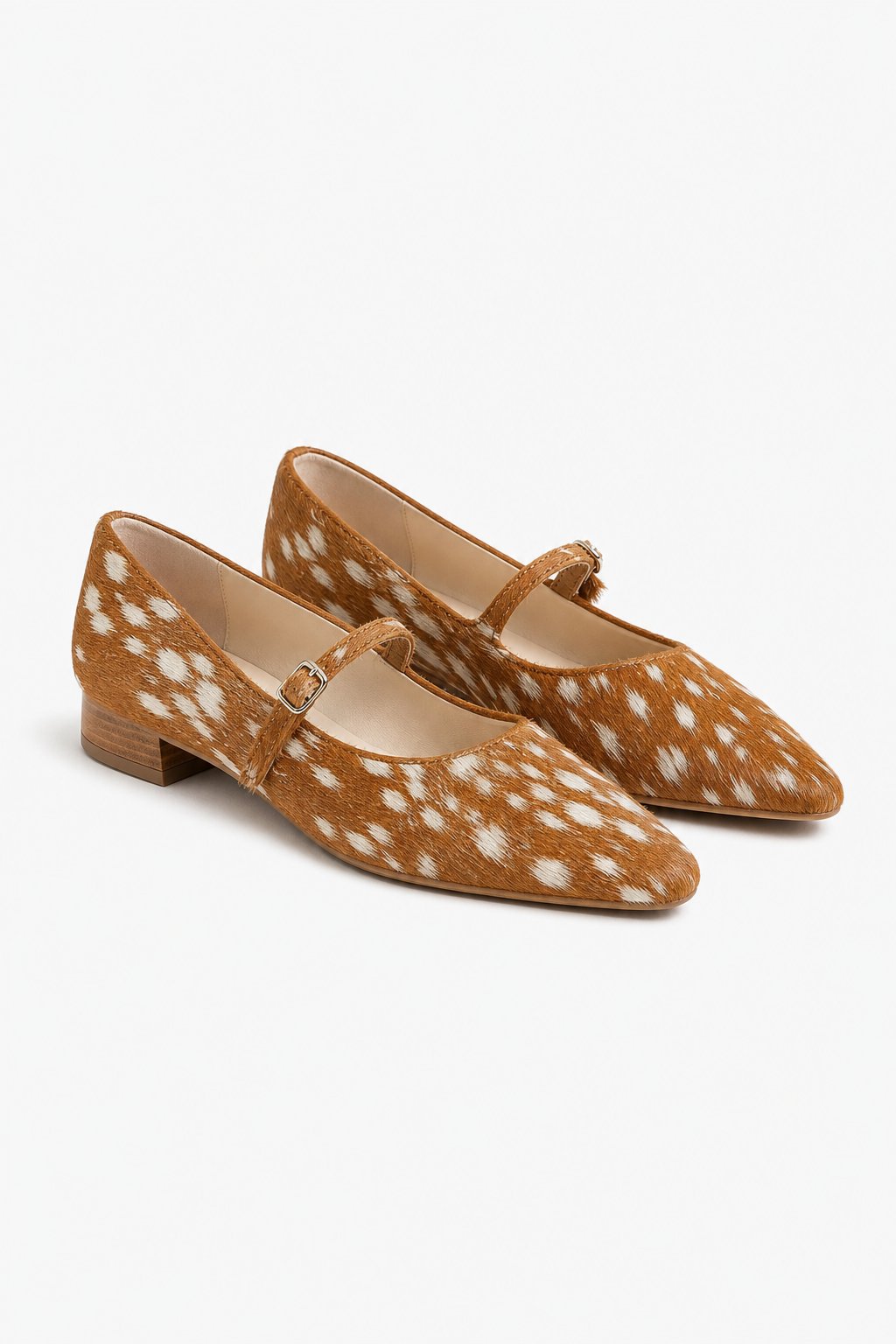 Malibu Spotted Block Heel — Brown, studio product shot