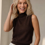 Marenton High-Neck Vest — Coffee, banana_republic product shot