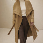 Margaux Wool-Trim Down Coat — Camel, banana_republic product shot