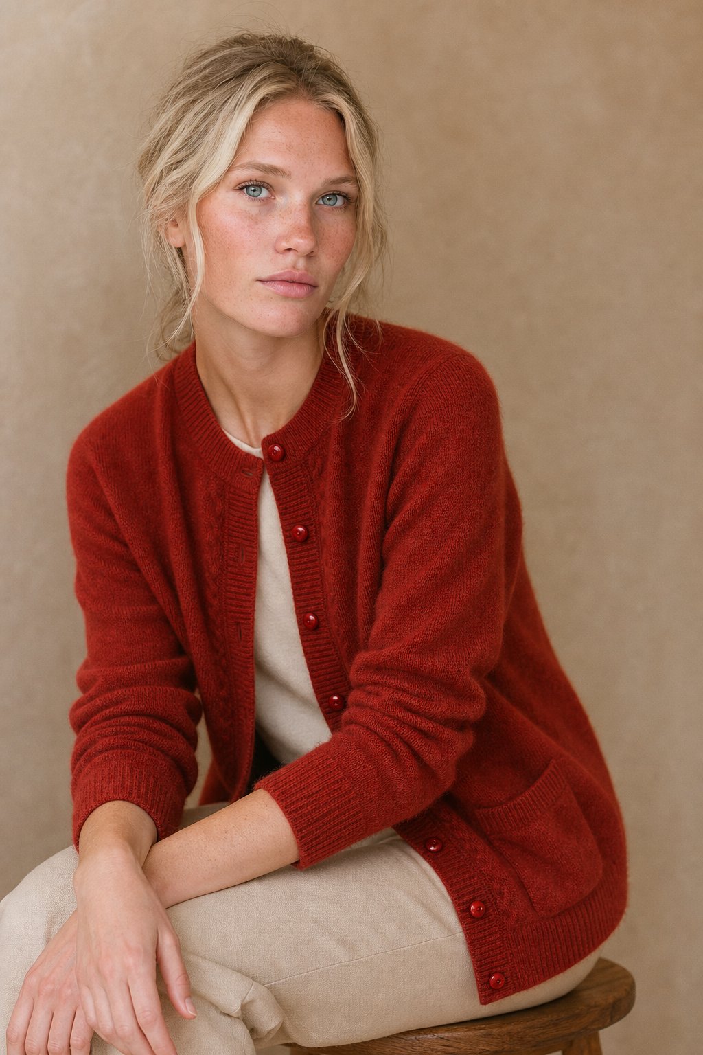 Maribelle Pearl Trim Cardigan — Burgundy, banana_republic product shot