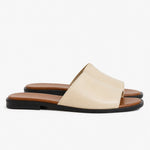 Marin Flat Sandal — Sand, studio product shot