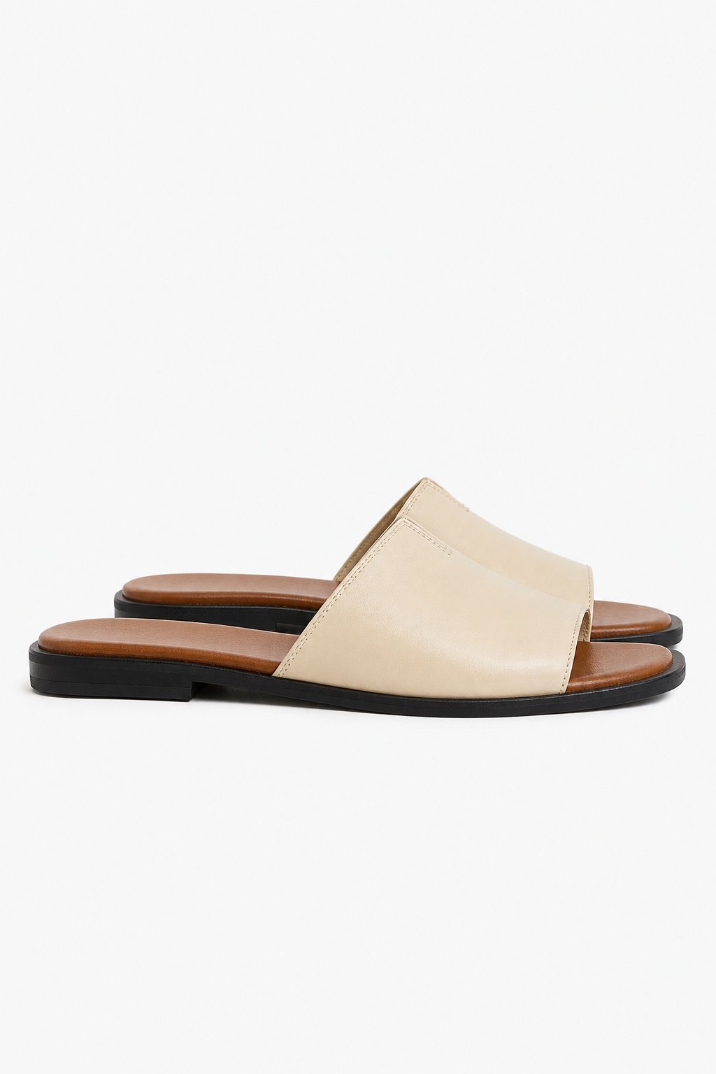 Marin Flat Sandal — Sand, studio product shot