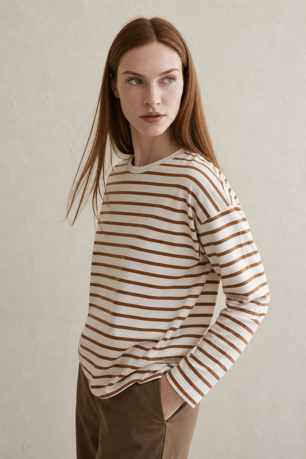 Marinière Charm Shirt — Brown, banana_republic product shot