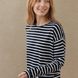 Marinière Charm Shirt — Black, banana_republic product shot
