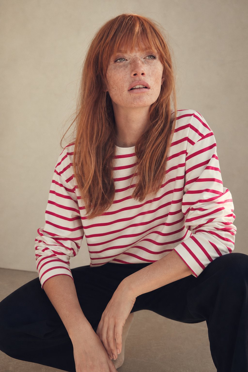 Marinière Charm Shirt — Rose, banana_republic product shot