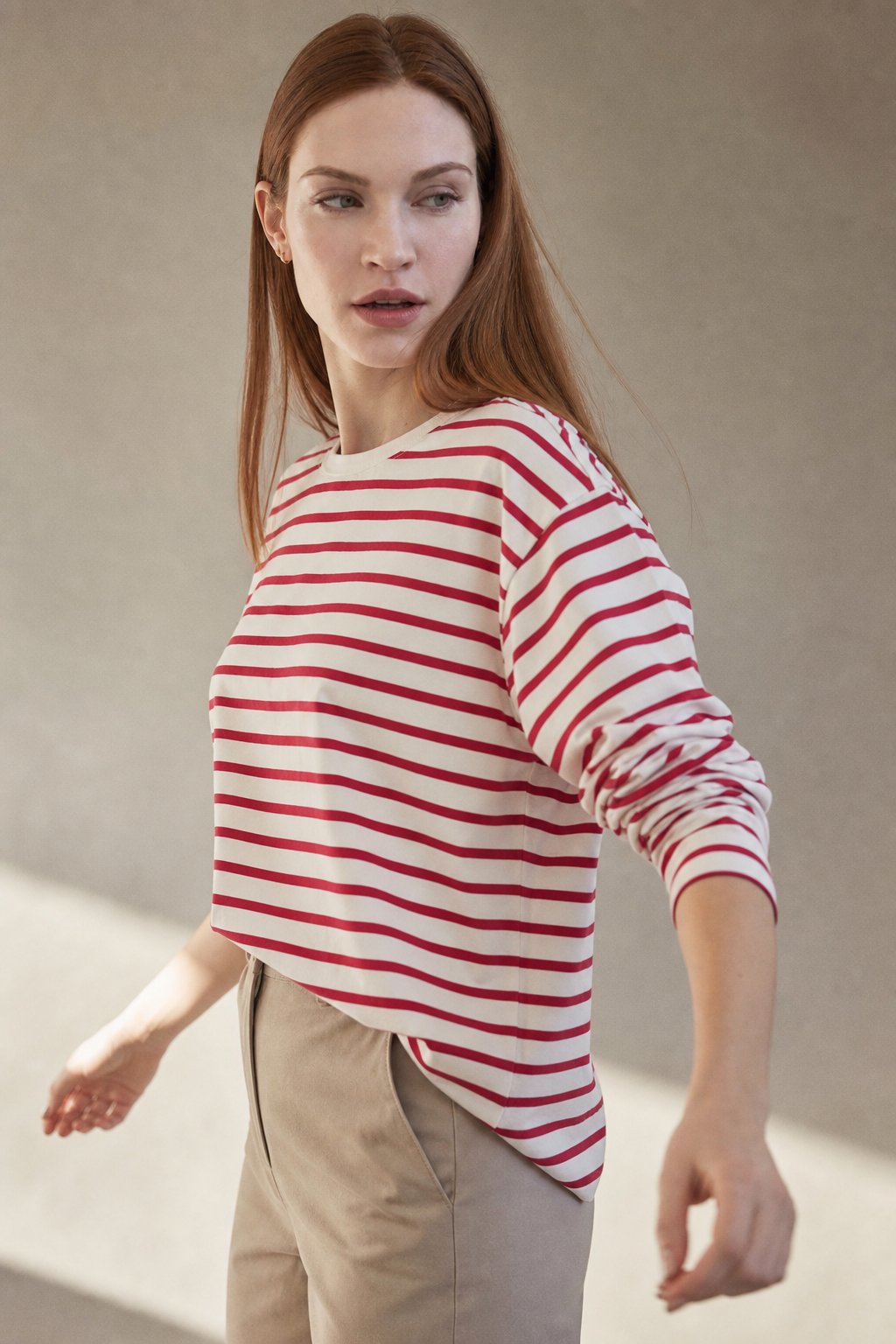 Marinière Charm Shirt — Rose, banana_republic product shot