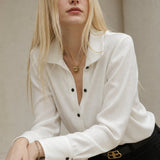 Marisol Chic Blouse — White, banana_republic product shot