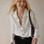 Marisol Chic Blouse — White, banana_republic product shot