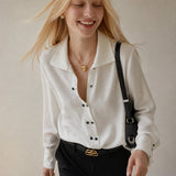 Marisol Chic Blouse — White, banana_republic product shot