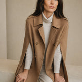 Marisol Wool Cape Coat — Khaki, banana_republic product shot