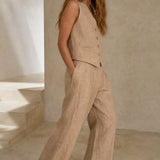 Marlowe 100% Linen Trouser Set, banana_republic product shot