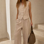 Marlowe 100% Linen Trouser Set, banana_republic product shot