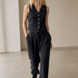 Marlowe 100% Linen Trouser Set, banana_republic product shot
