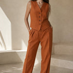 Marlowe 100% Linen Trouser Set, banana_republic product shot