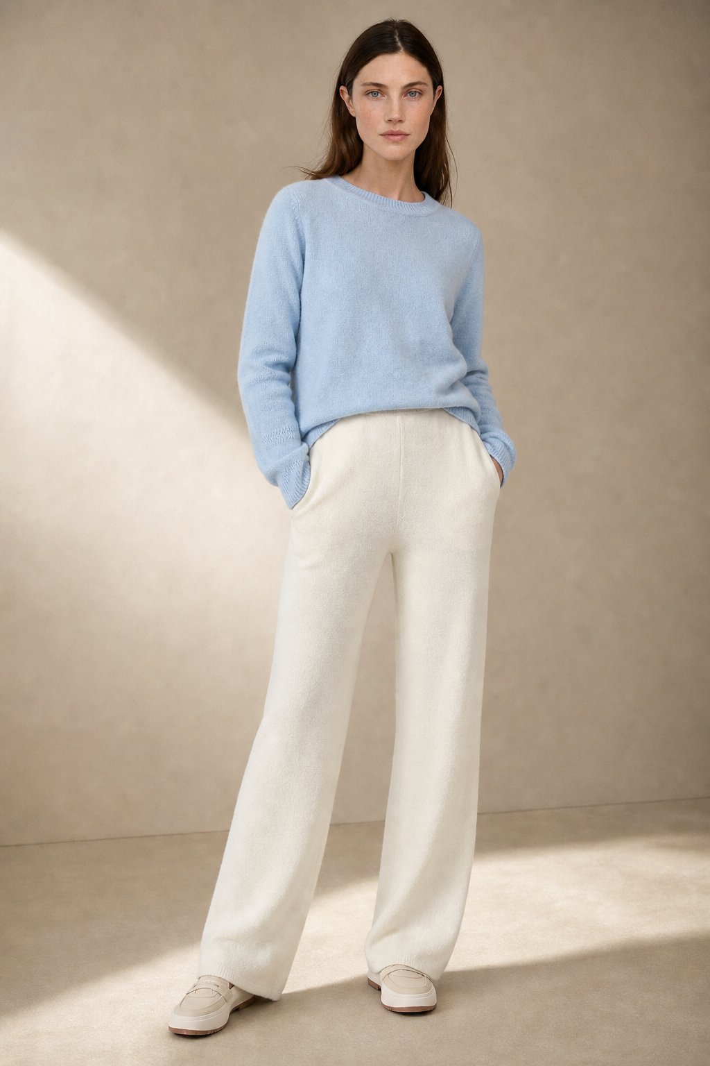 Merino Luxe Sweats — Ivory, banana_republic product shot