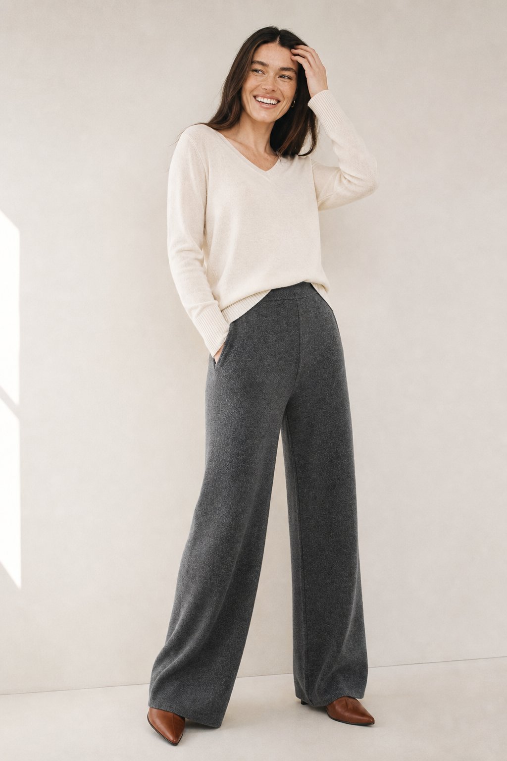 Merino Luxe Sweats — Gray, banana_republic product shot
