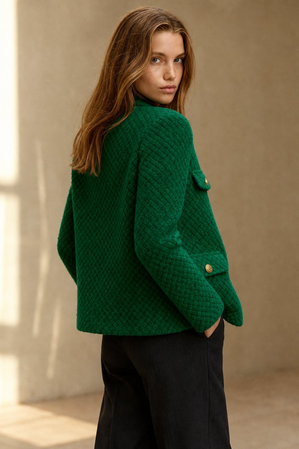 Midtown Velvet Jacket — Forest, banana_republic product shot