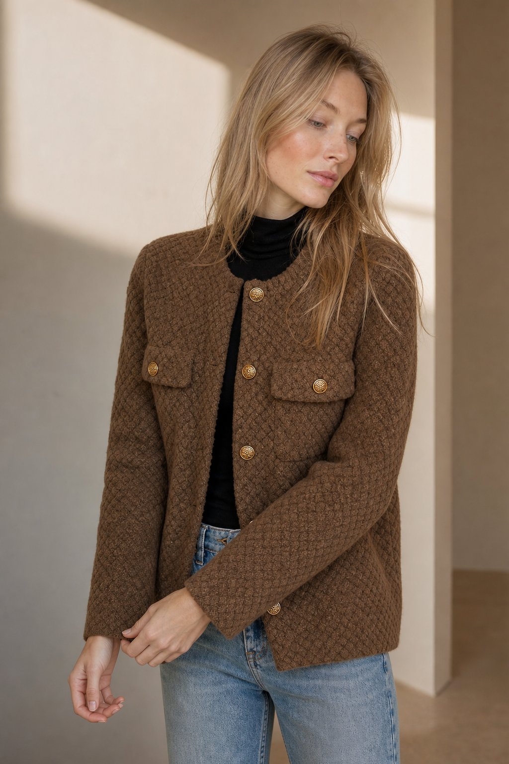 Midtown Velvet Jacket — Brown, banana_republic product shot