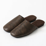 Milan Italian leather Mules — Brown, studio product shot