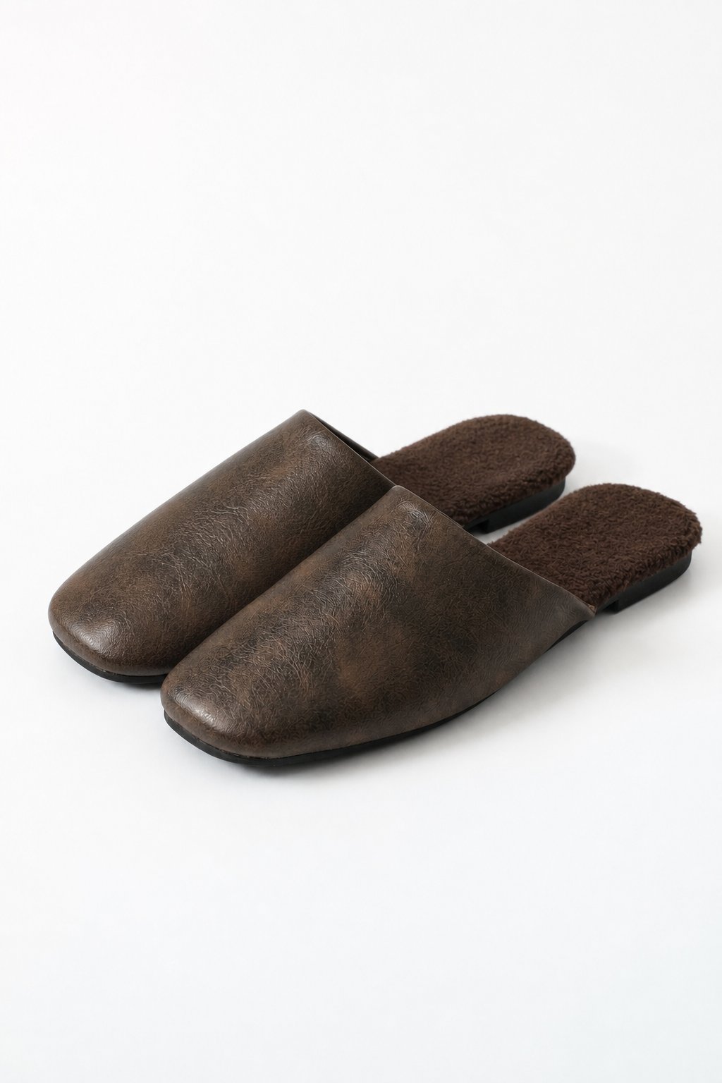 Milan Italian leather Mules — Brown, studio product shot