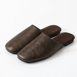 Milan Italian leather Mules — Brown, studio product shot