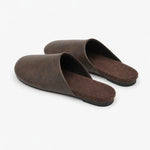 Milan Italian leather Mules — Brown, studio product shot