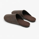Milan Italian leather Mules — Brown, studio product shot