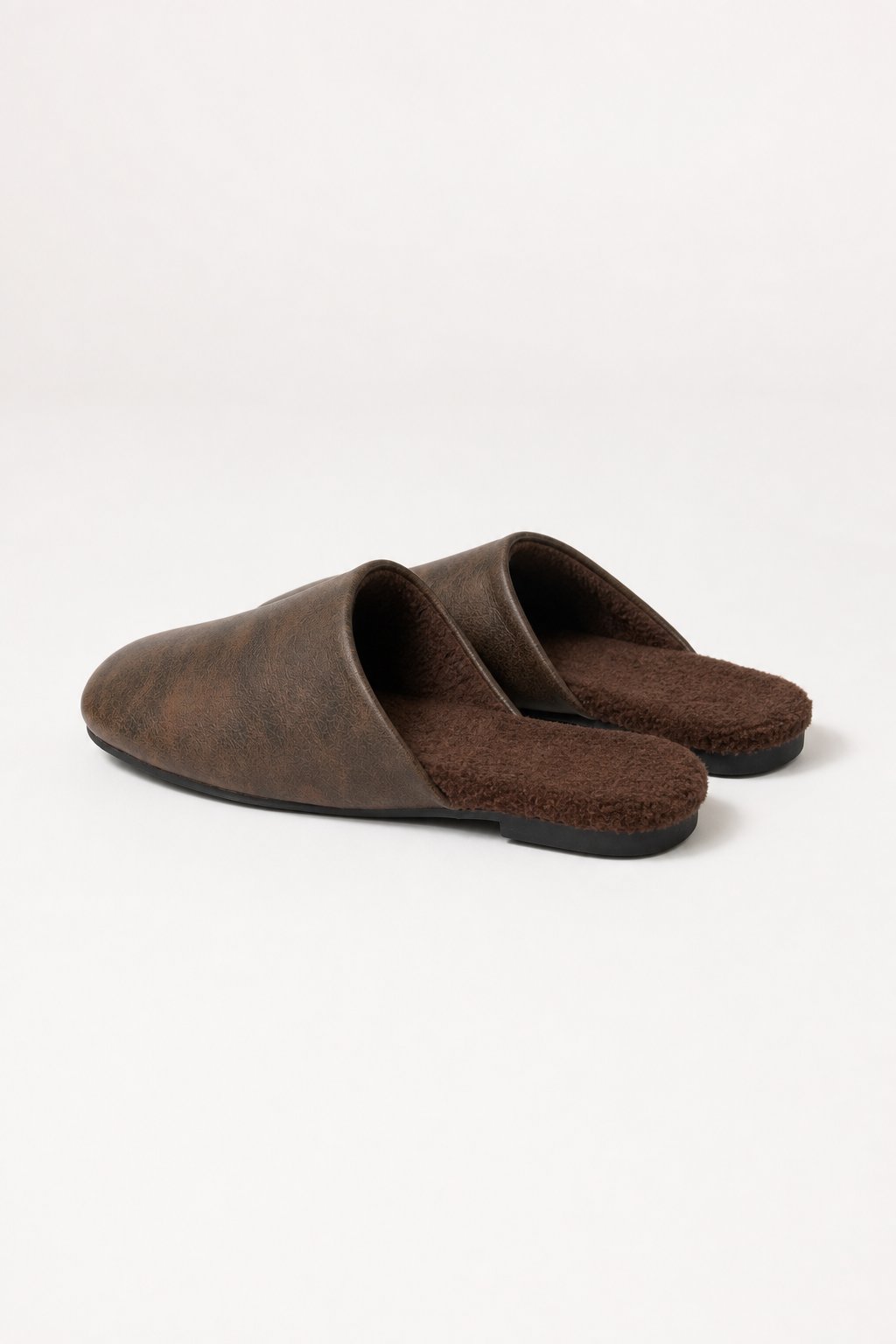 Milan Italian leather Mules — Brown, studio product shot