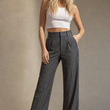 Milano Tailored Wide-Leg Trousers — Gray, banana_republic product shot