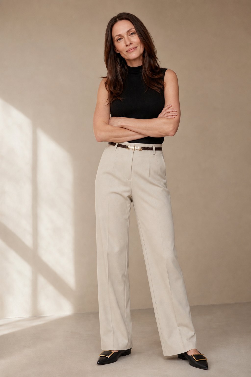 Milano Wide Leg Wool Trousers — White, banana_republic product shot