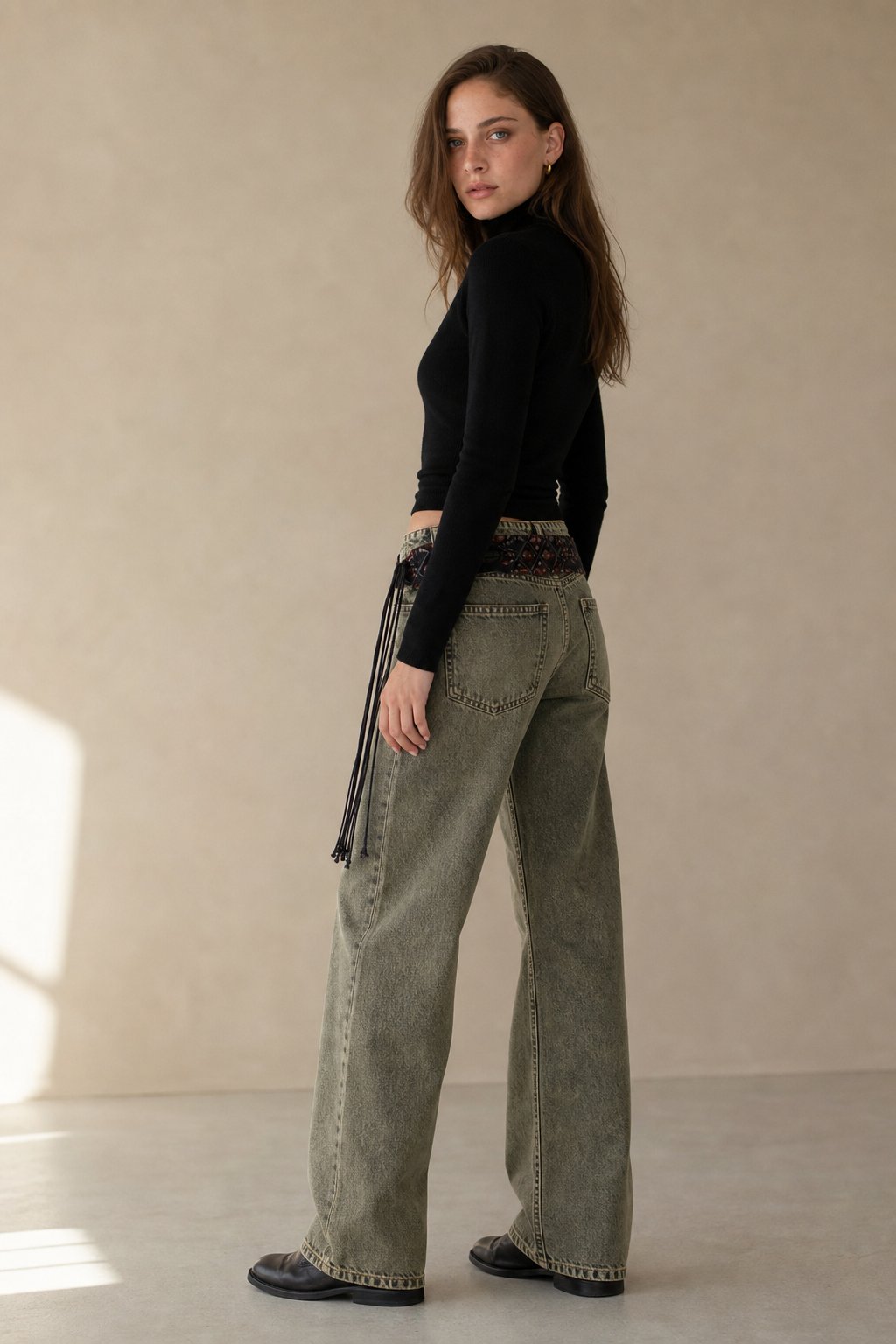 Miley Low-Waist Denims — Lake Green, banana_republic product shot