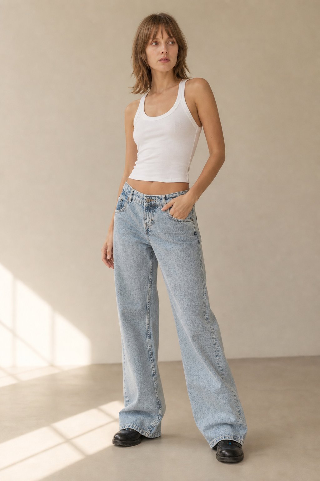 Miley Low-Waist Denims — Sky, banana_republic product shot