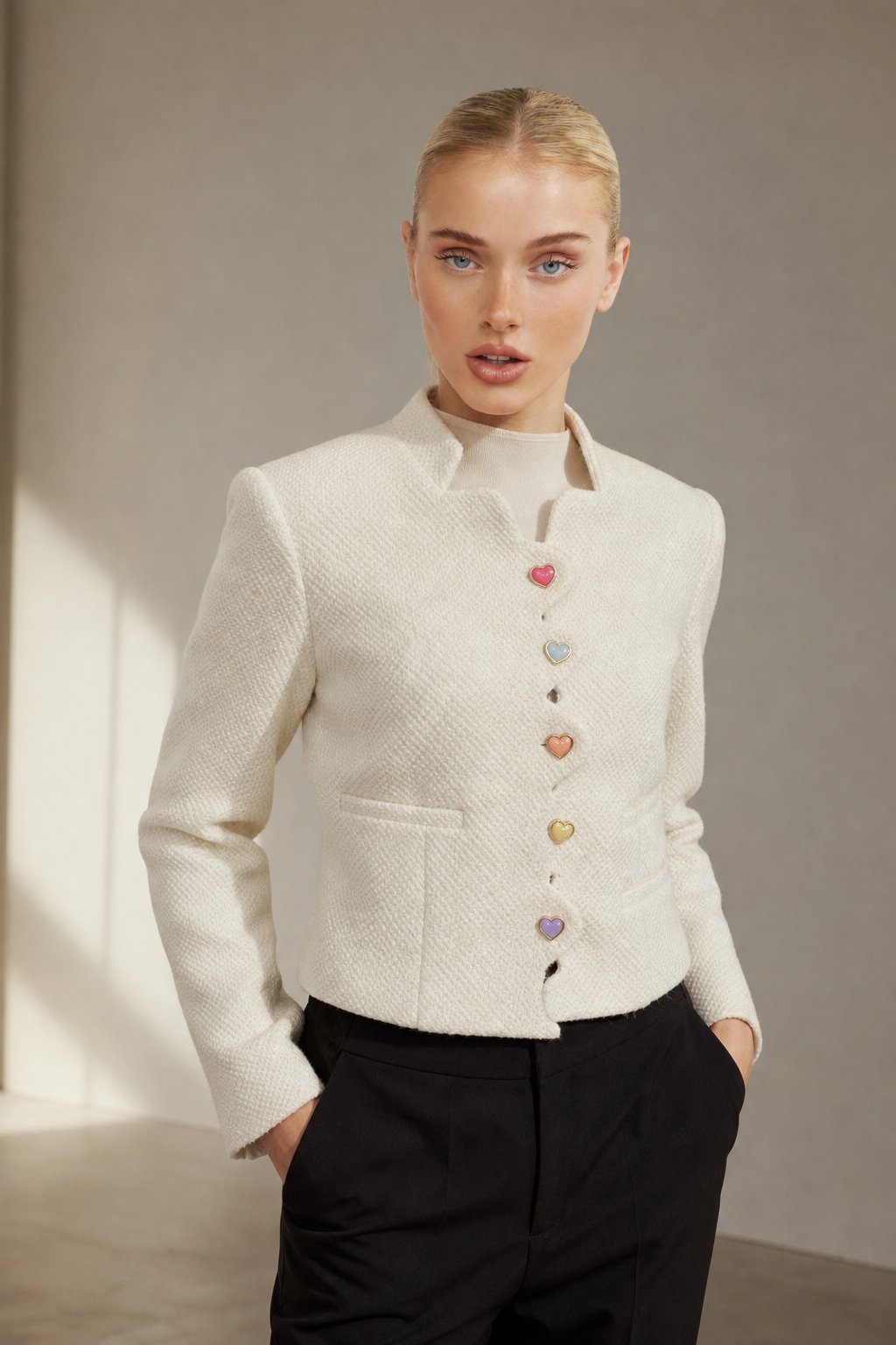 Moonveil Serenade Jacket — White, banana_republic product shot