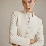 Moonveil Serenade Jacket — White, banana_republic product shot