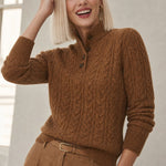 Arden Button-Up Cashmere Sweater, studio product shot