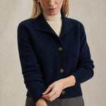 Madison Avenue Cardigan — Navy, studio product shot