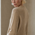 Madison Avenue Cardigan — Camel, studio product shot