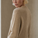 Madison Avenue Cardigan — Camel, studio product shot