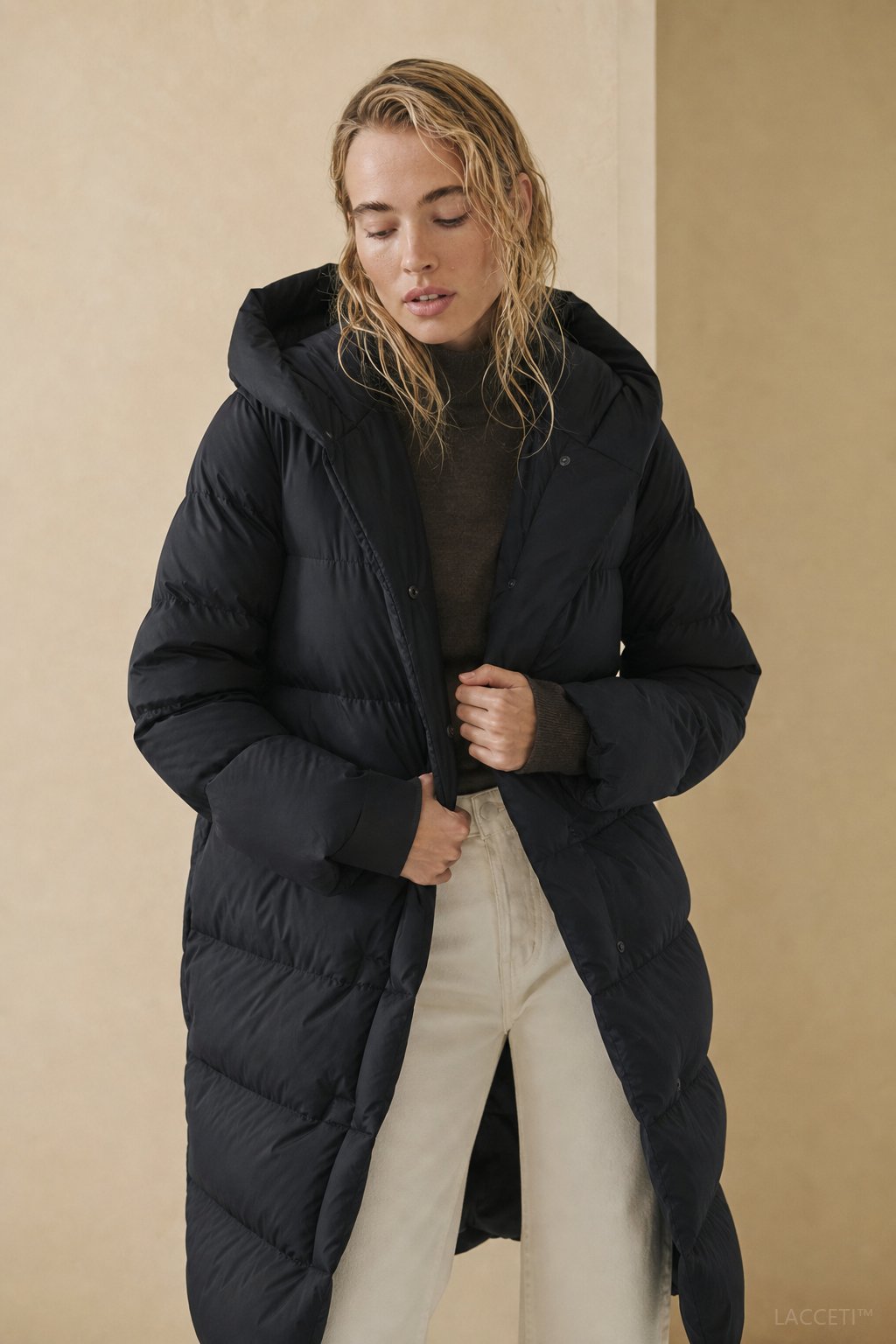 Margaux Long Down Parka, studio product shot