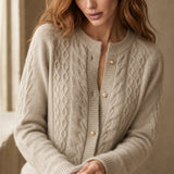 New London Pearl Button Cardigan — Gray, banana_republic product shot